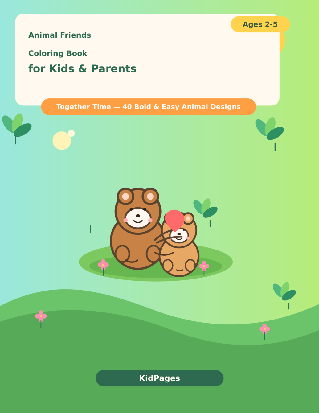 Animal Friends Coloring Book for Kids