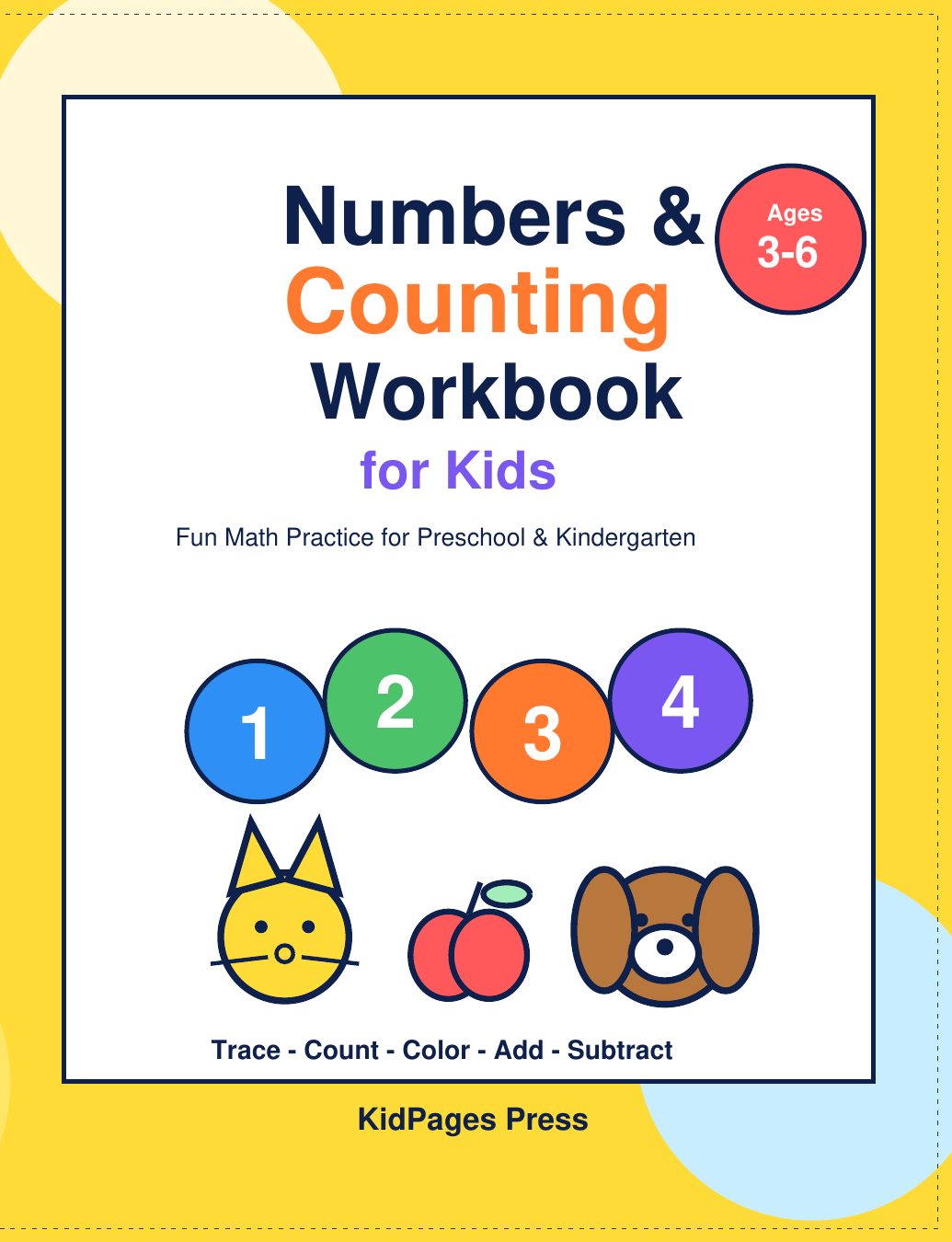 Numbers & Counting Workbook for Kids